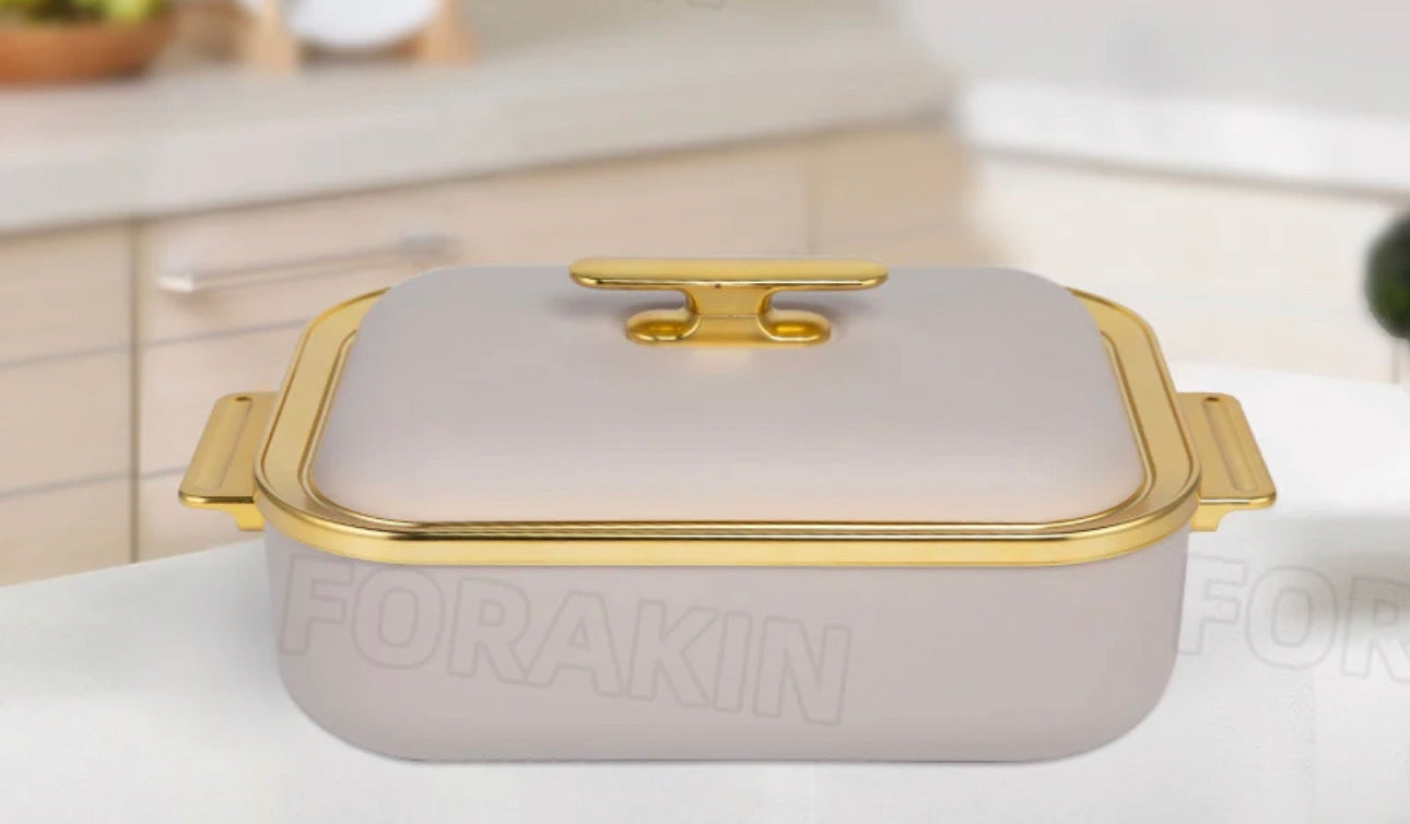 4L Elegant Luxury food warmer container 