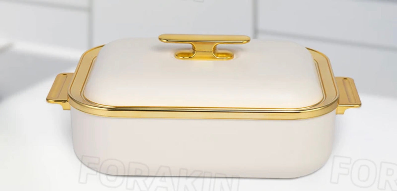 4L Elegant Luxury food warmer container 