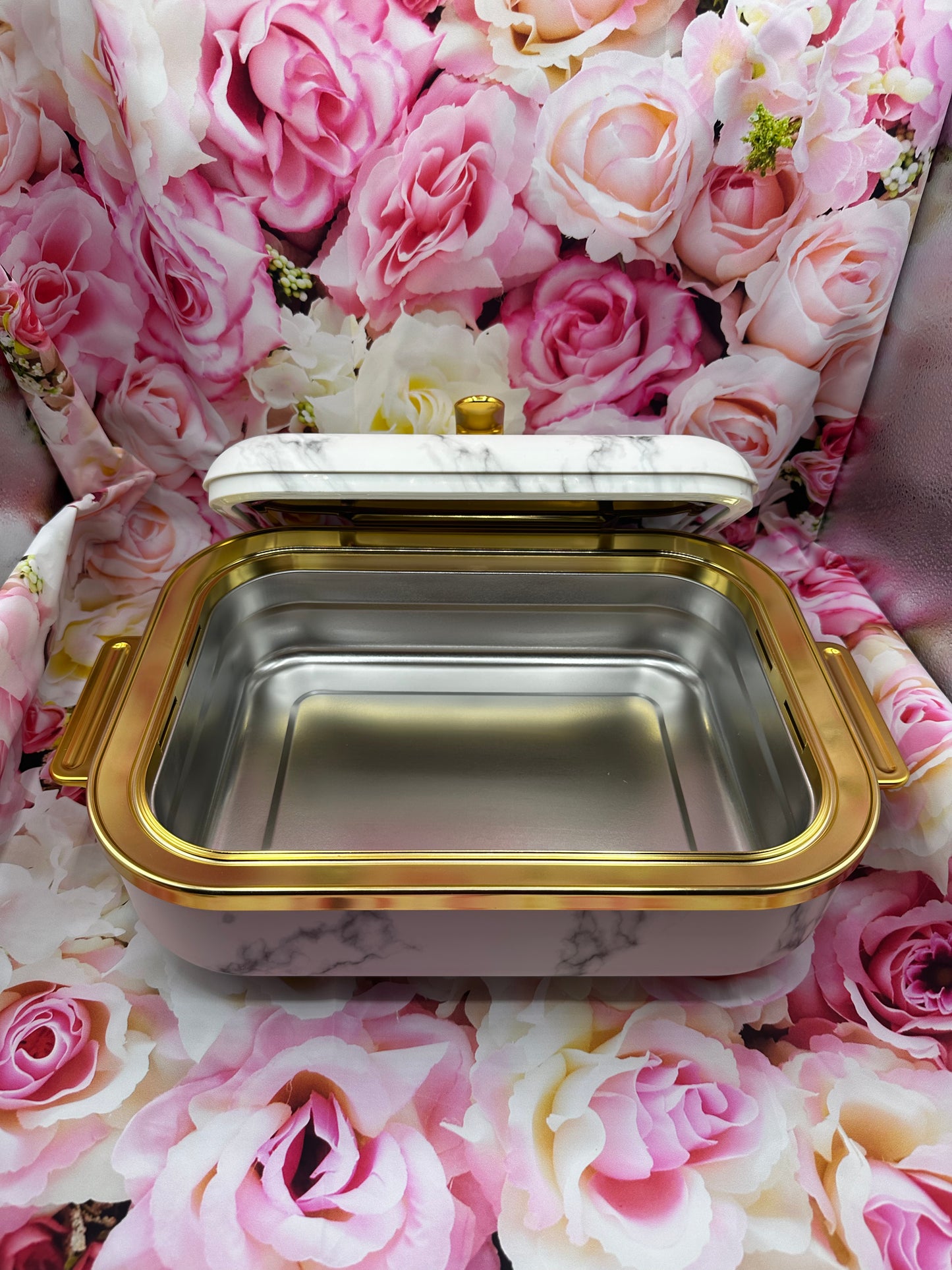 4L Luxury Food Warmer Set Square Hot Pot Rectangle