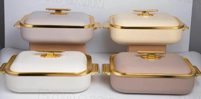 4L Elegant Luxury food warmer container 